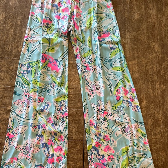 Lily Pulitzer pull on palazzo pant bal harbor print - Picture 3 of 7